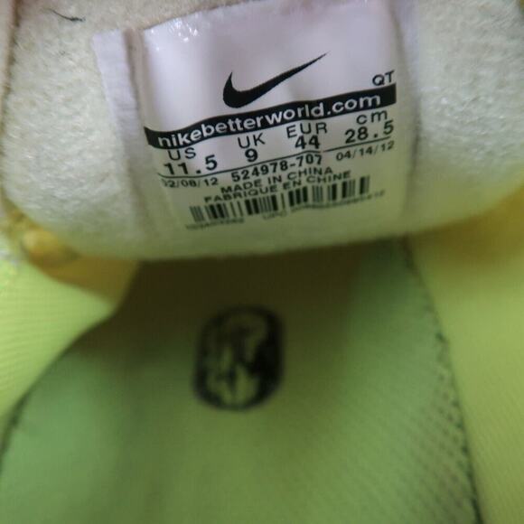 Nike Shoes Womens 11.5 Athletic Trainers Running Lunarglide 4 Volt Reflective - Picture 7 of 15